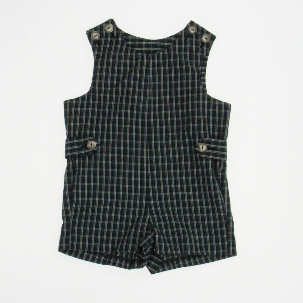 Imp Originals Boys Green | Plaid Romper size: 12 Months